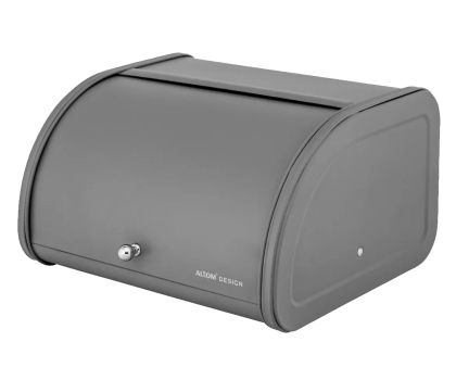 Chlebak Altom Chlebak metalowy 30x26x17 cm szary